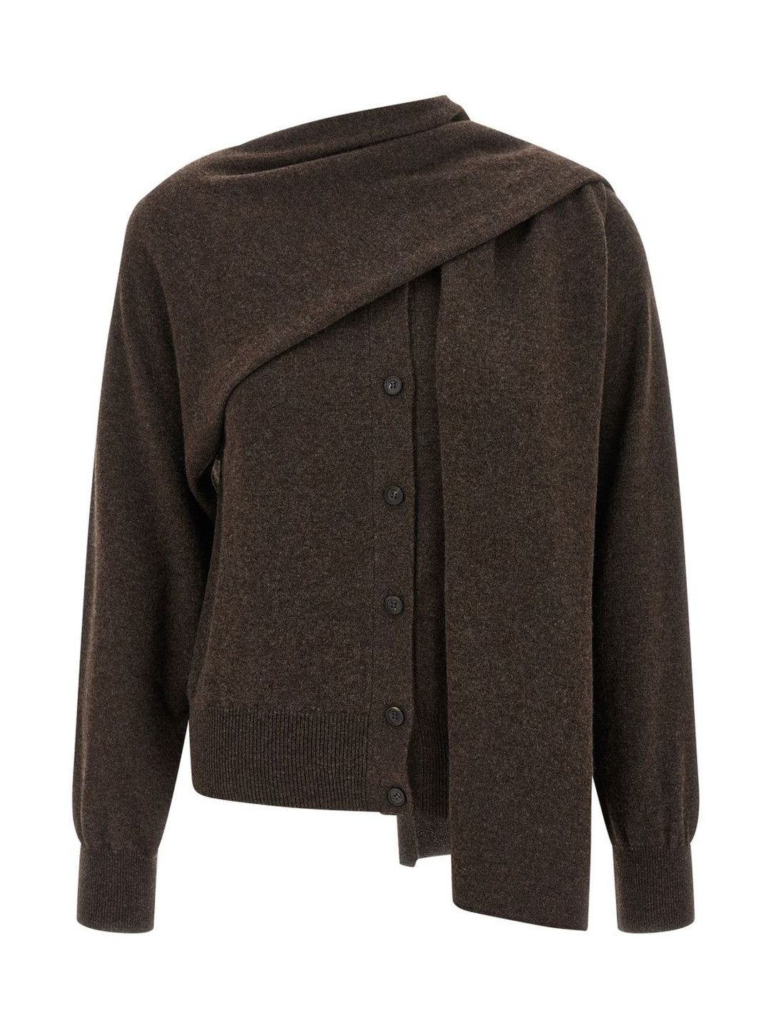 Ferragamo Brown Scarf Cardigan-picture-10