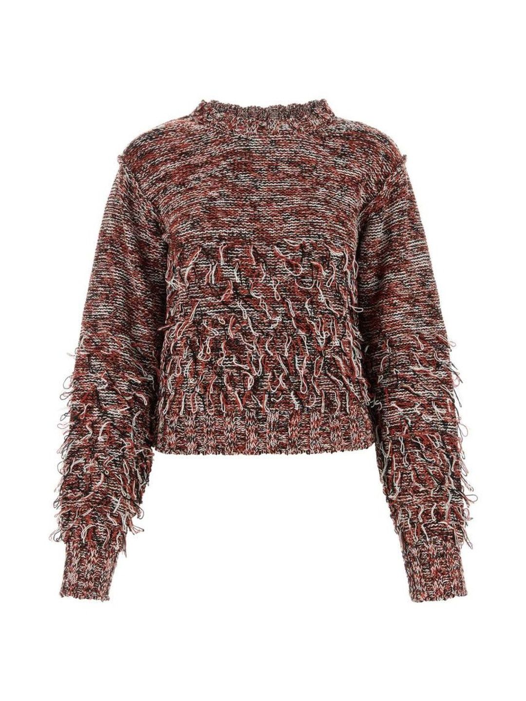 Durazzi Milano Embroidered Cotton Blend Sweater-image-1
