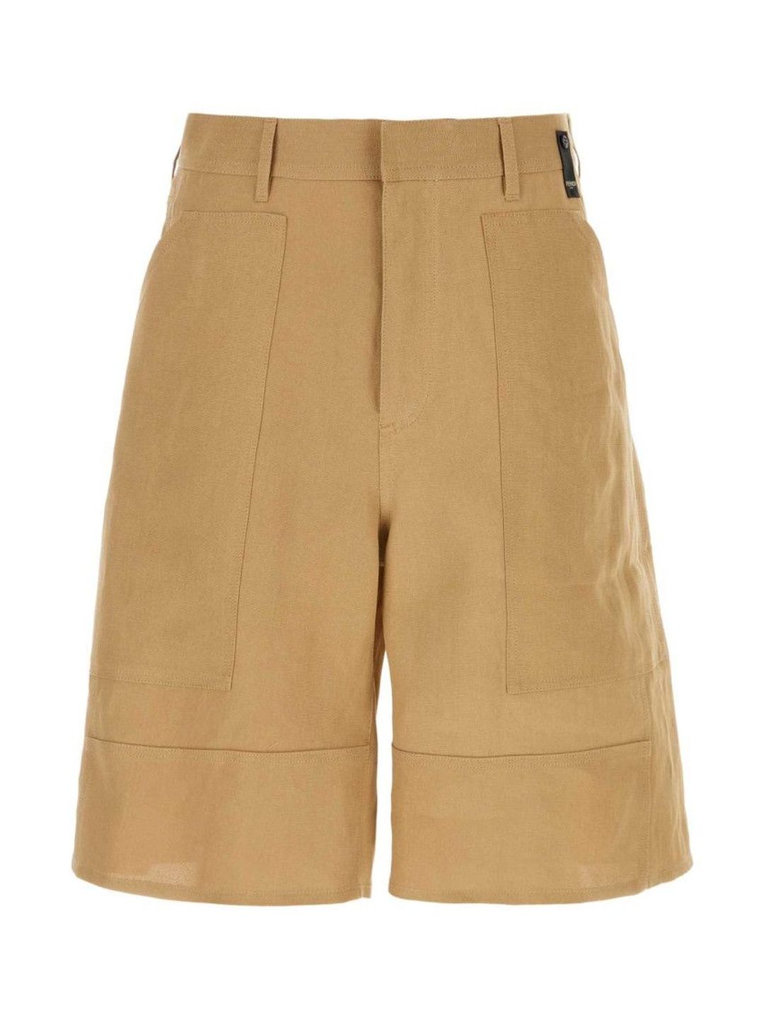 Fendi Beige Paper Canvas Shorts-picture-14