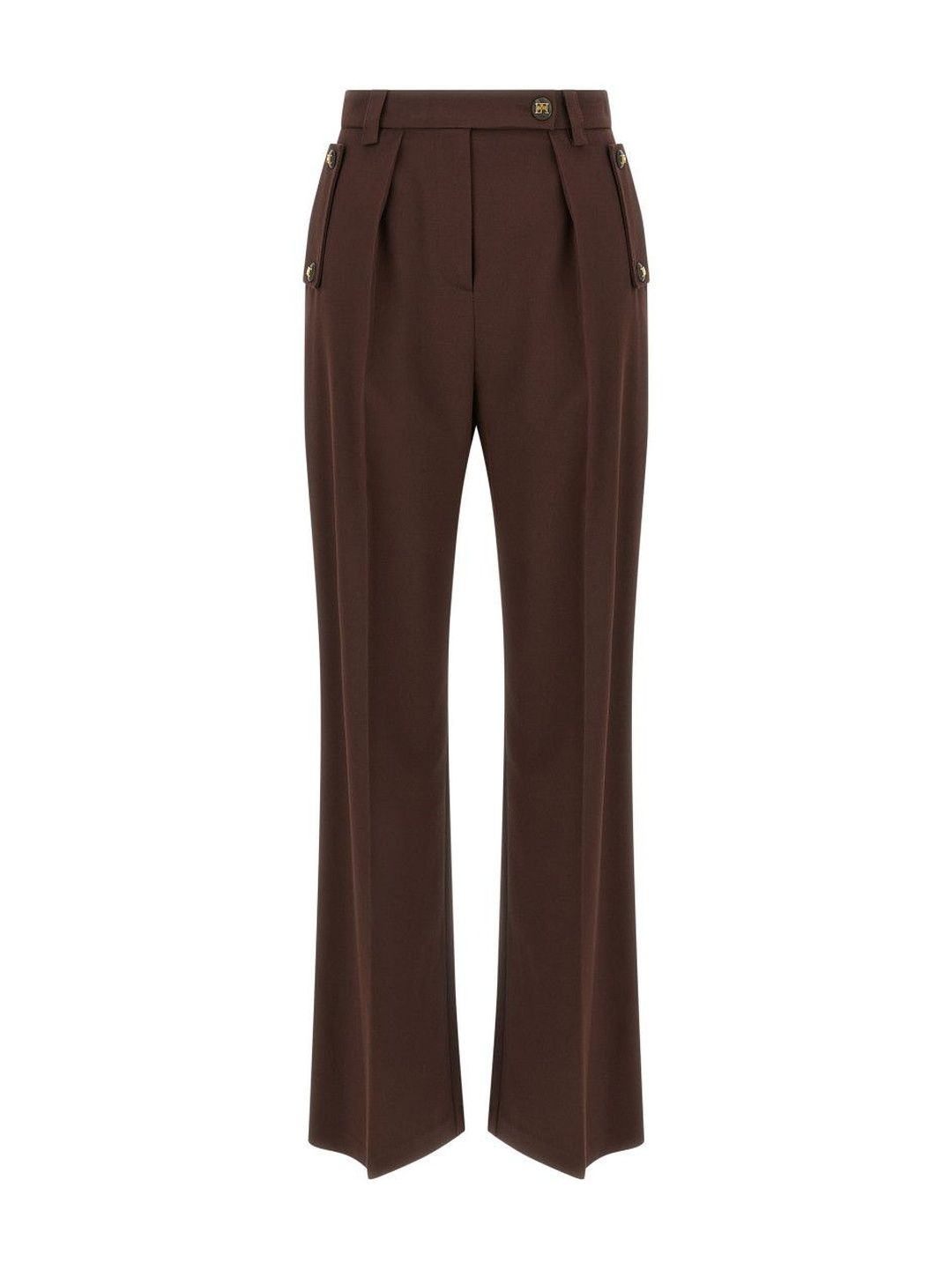 Elisabetta Franchi Brown Palazzo Pants-picture-13