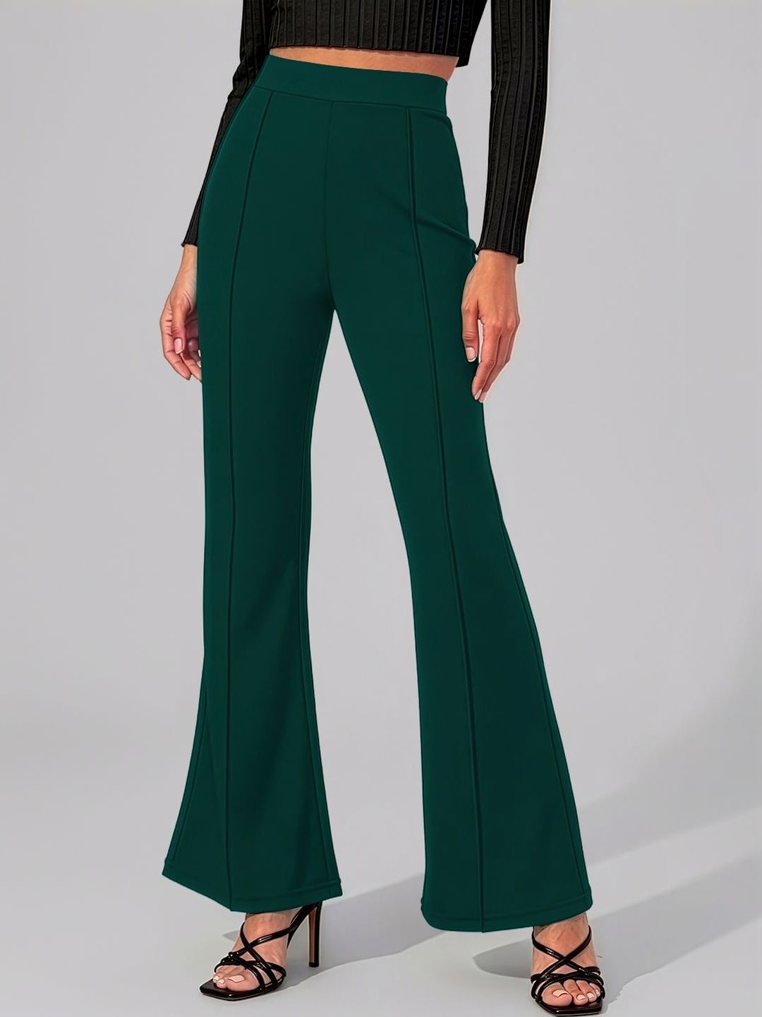 Navyankaa Women Straight Fit High-Rise Trousers-picture-34
