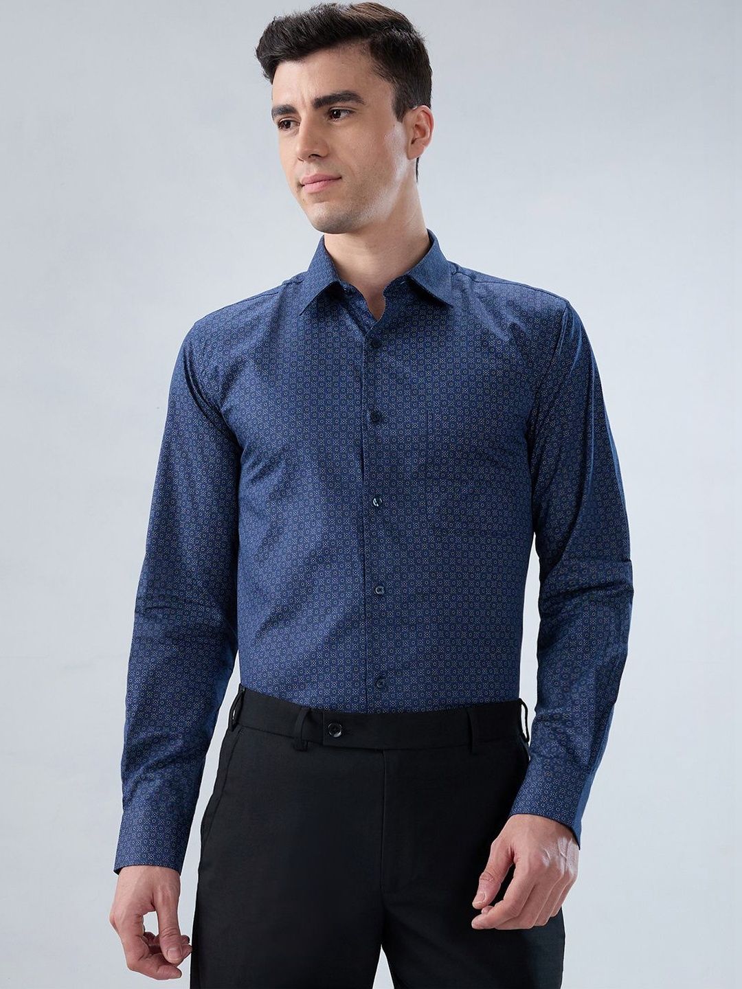 Park Avenue Men Slim Fit Printed Formal Shirt-picture-38