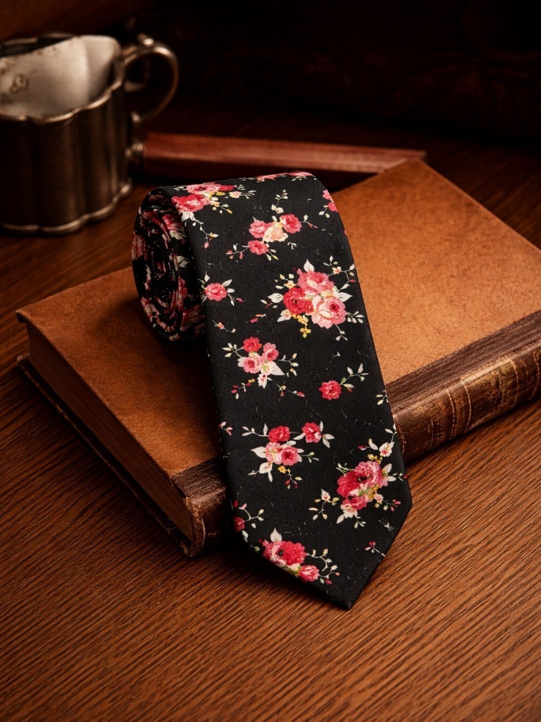 Leonardi Men Printed Skinny Tie-picture-26