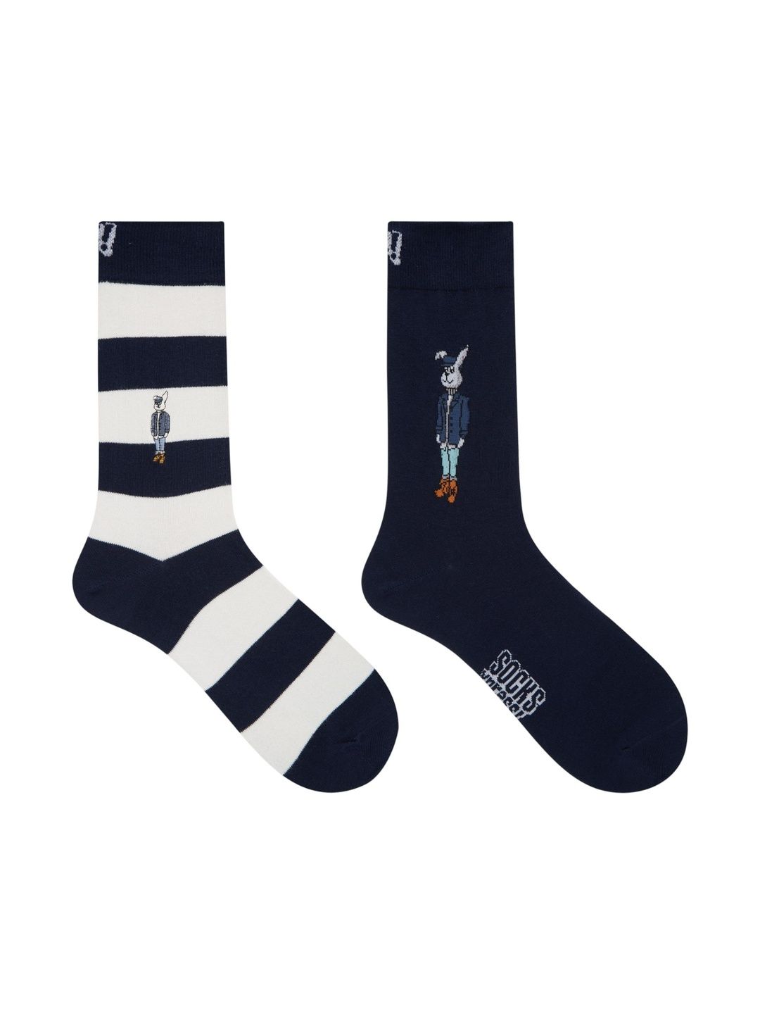 Playboy Men Pack of 2 Cotton Blend Assorted Patterned Calf Length Socks-picture-25