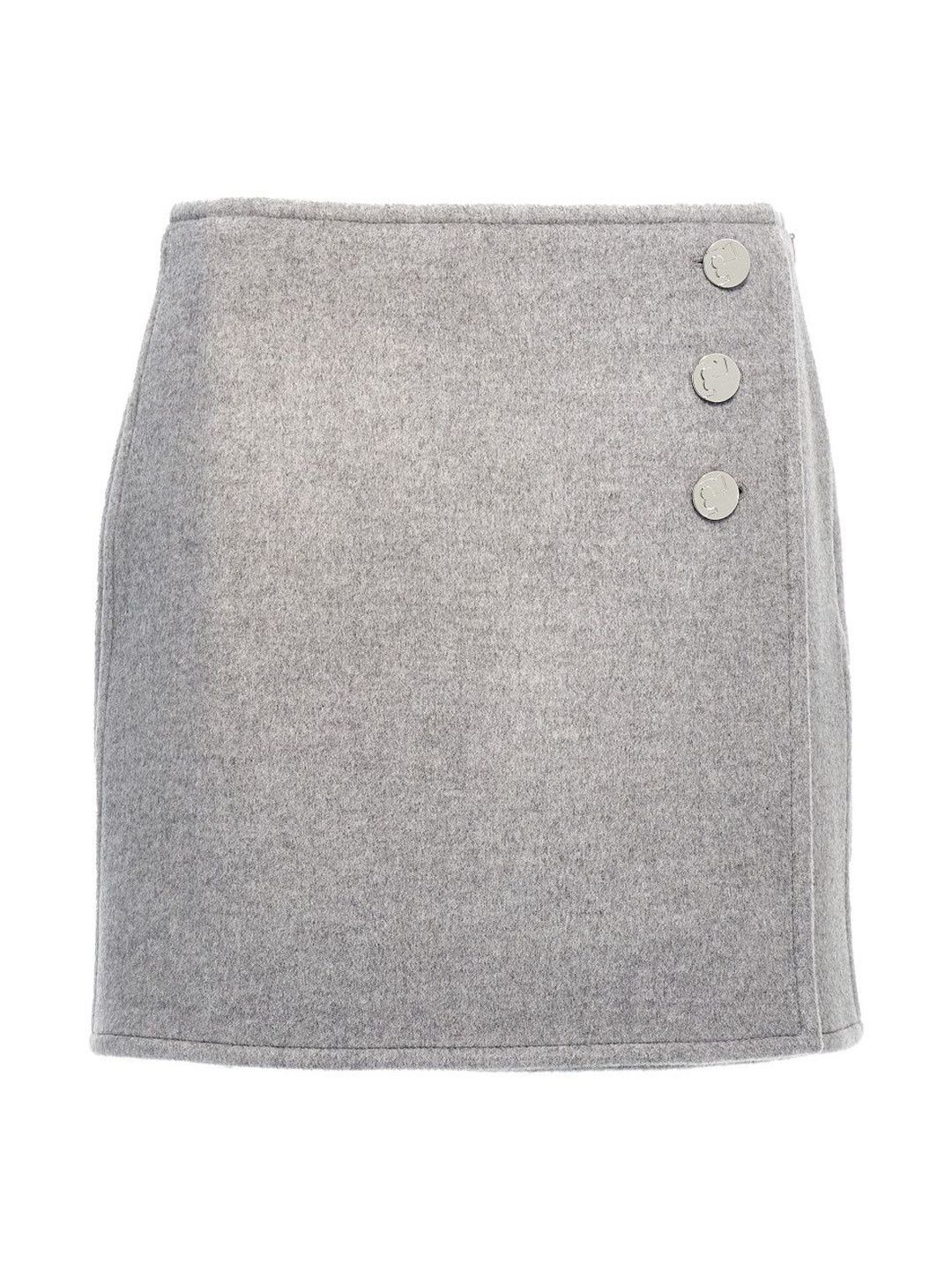 Tory Burch Grey T Monogram Mini Skirt-picture-11