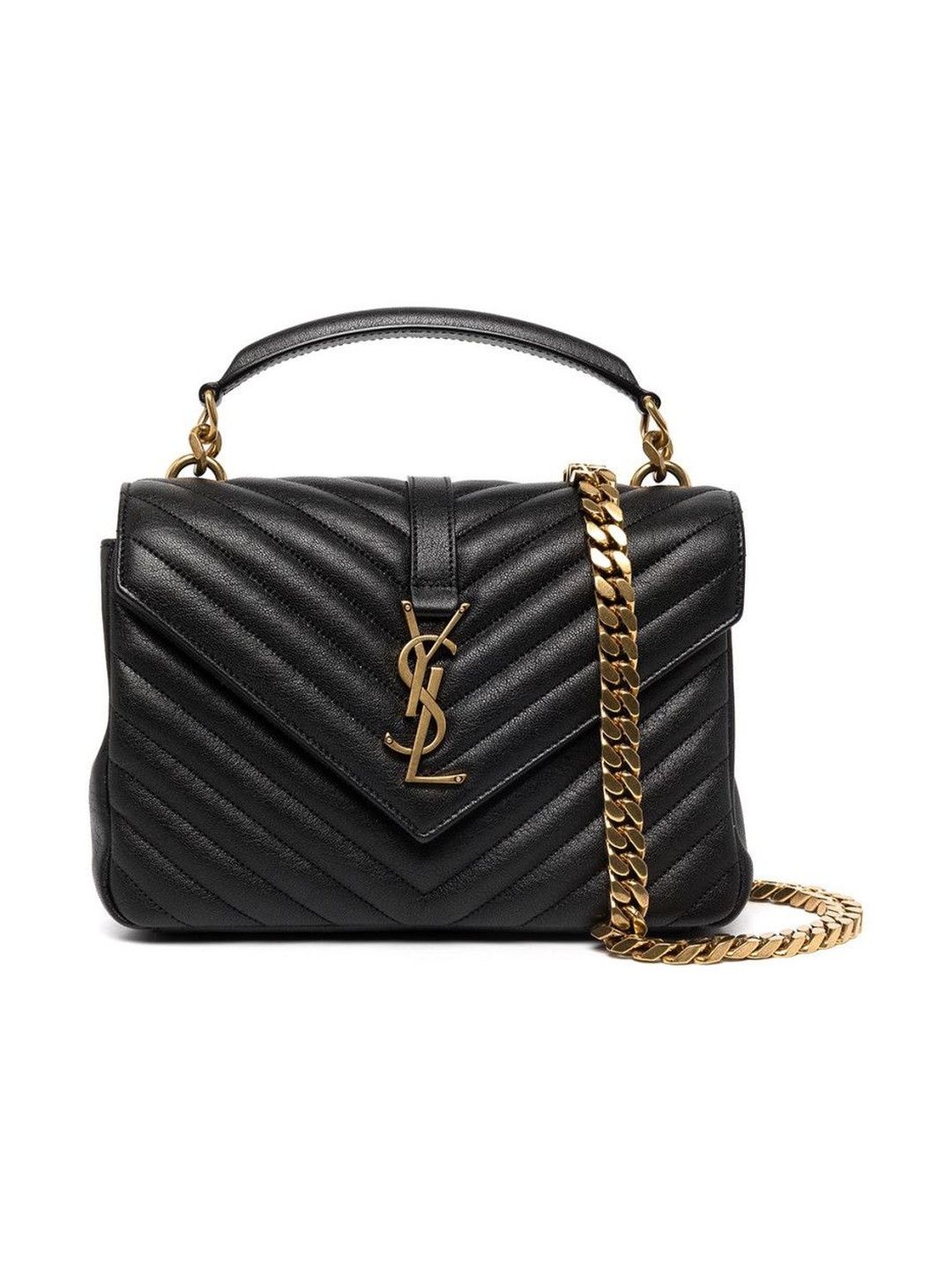saint laurent Black Monogram College Leather Crossbody Bag-picture-10