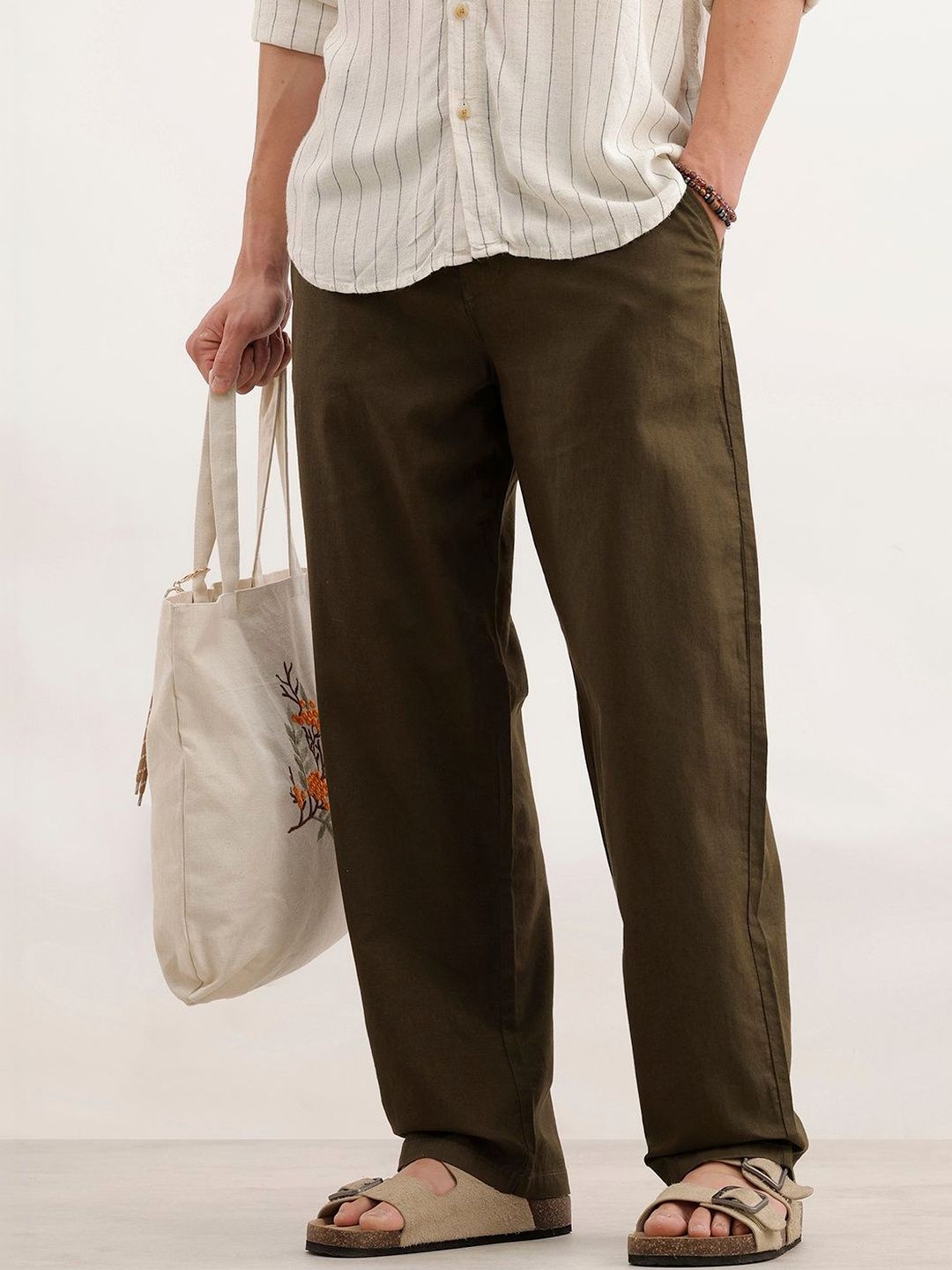 WROGN Men Loose Fit Trousers-picture-17