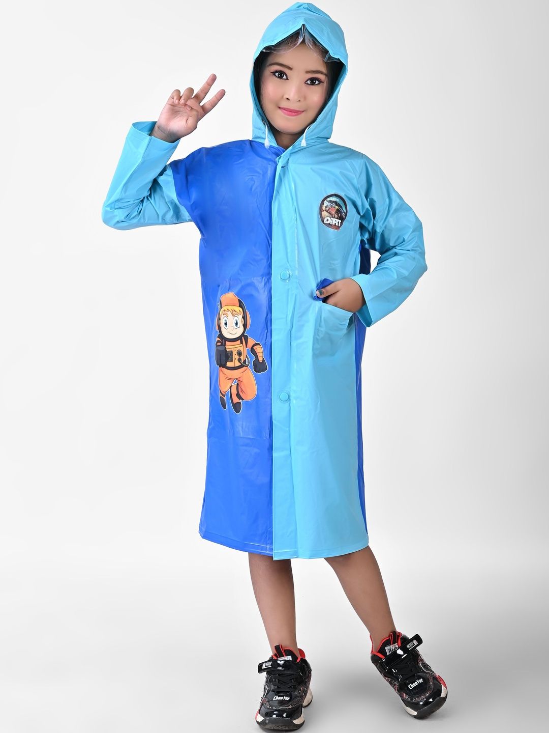 Mars Infiniti Girls Printed Water-Proof Rain Jacket-picture-13