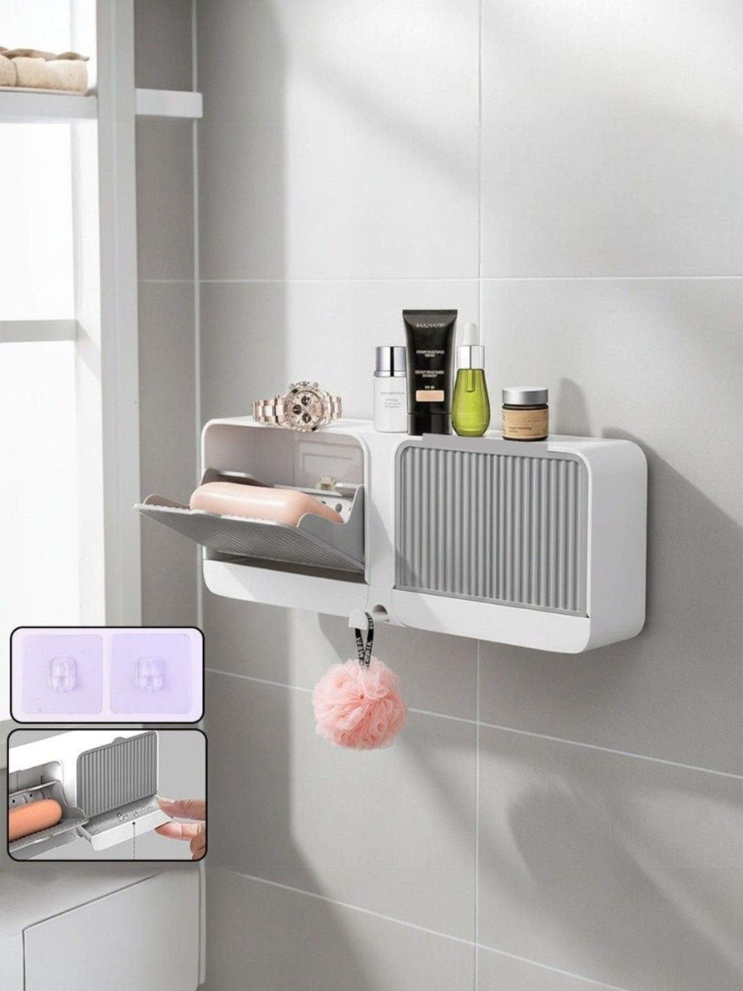 DeoDap White Plastic Soap Dish-image-5
