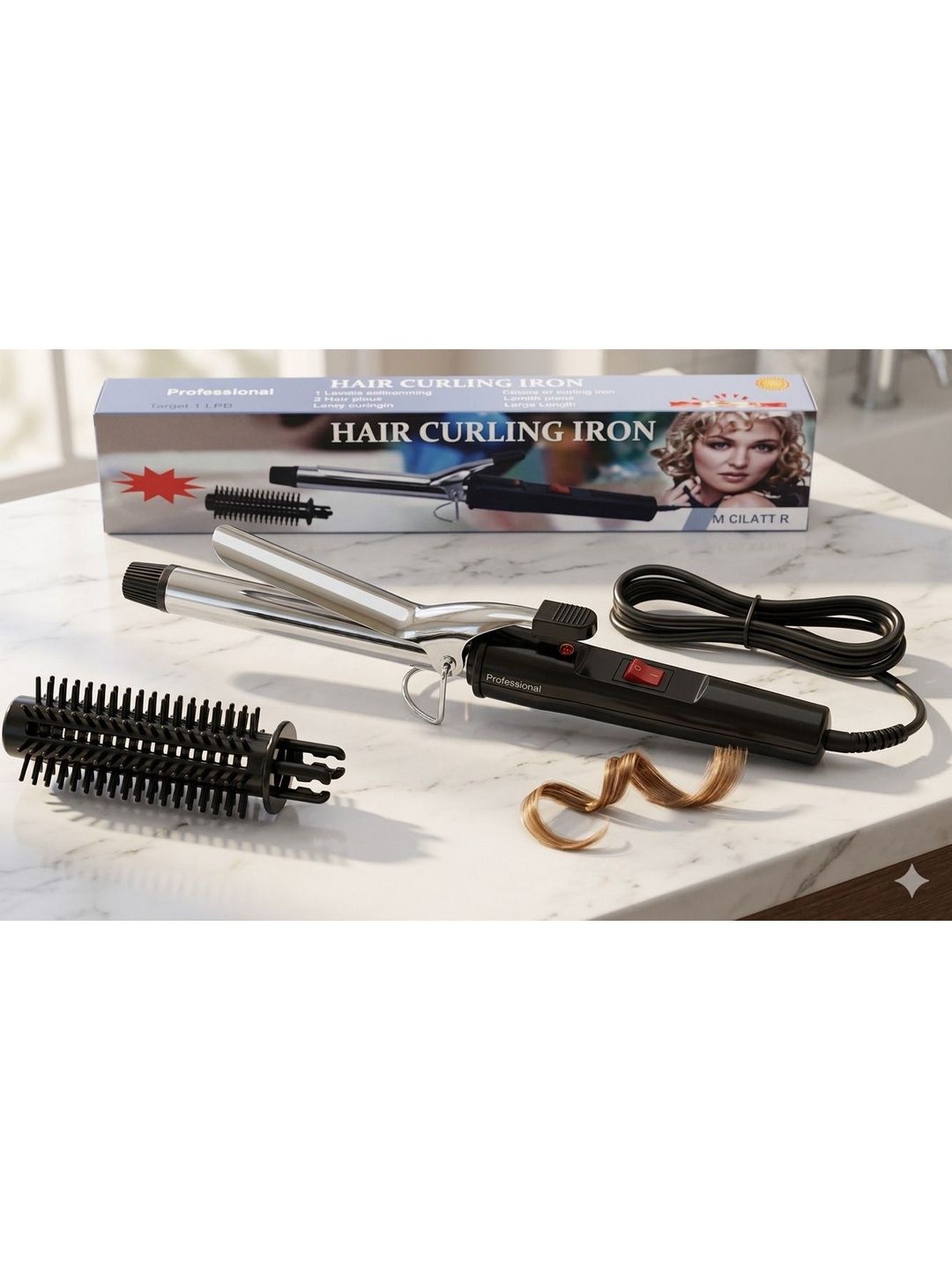 VTHIN Hair Curling Iron With Detachable Brush - 471-picture-36