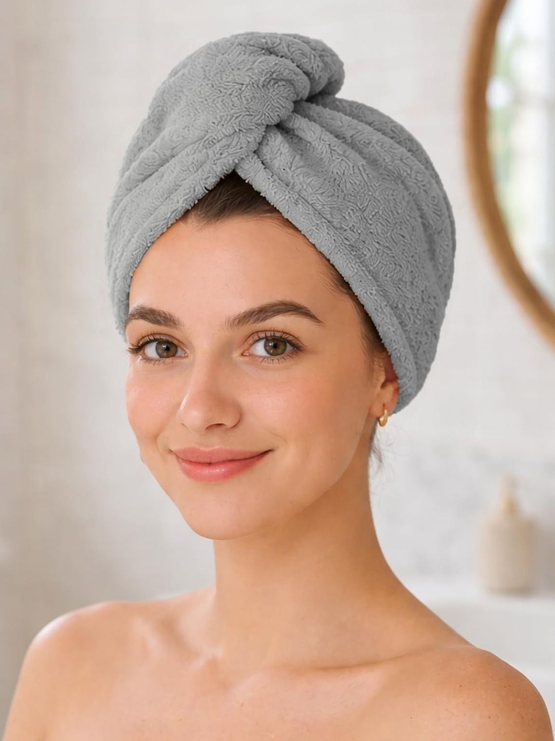 LUXEHOME INTERNATIONAL Silver-Toned & Grey 1 400 GSM Bath Towel-picture-38