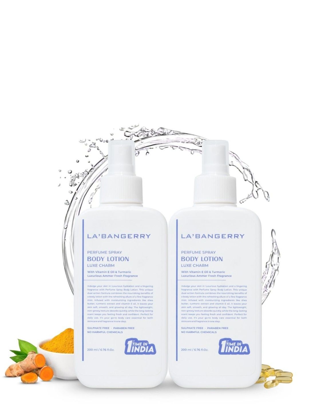La'bangerry Set Of 2 Luxe Charm Perfume Spray Body Lotion - 200 ml Each-image-10