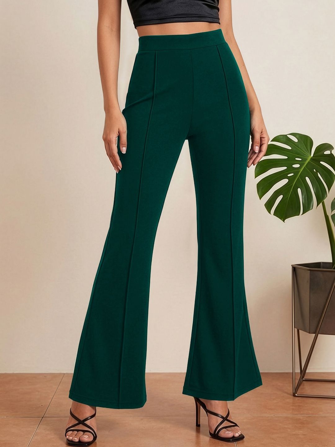 Maheshvi Women Straight Fit High-Rise Trousers-picture-45
