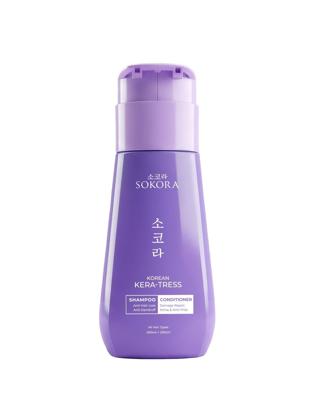 SOKORA Korean Kera-Tress Shampoo & Conditioner - 400 ml-image-5