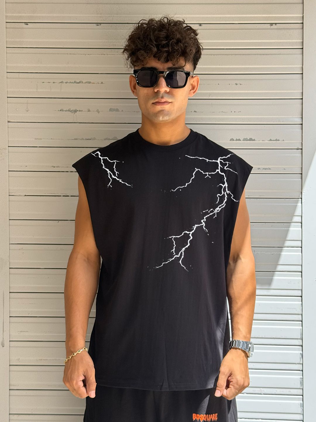 BDSQUARE Printed Cotton Gym Vest-picture-21