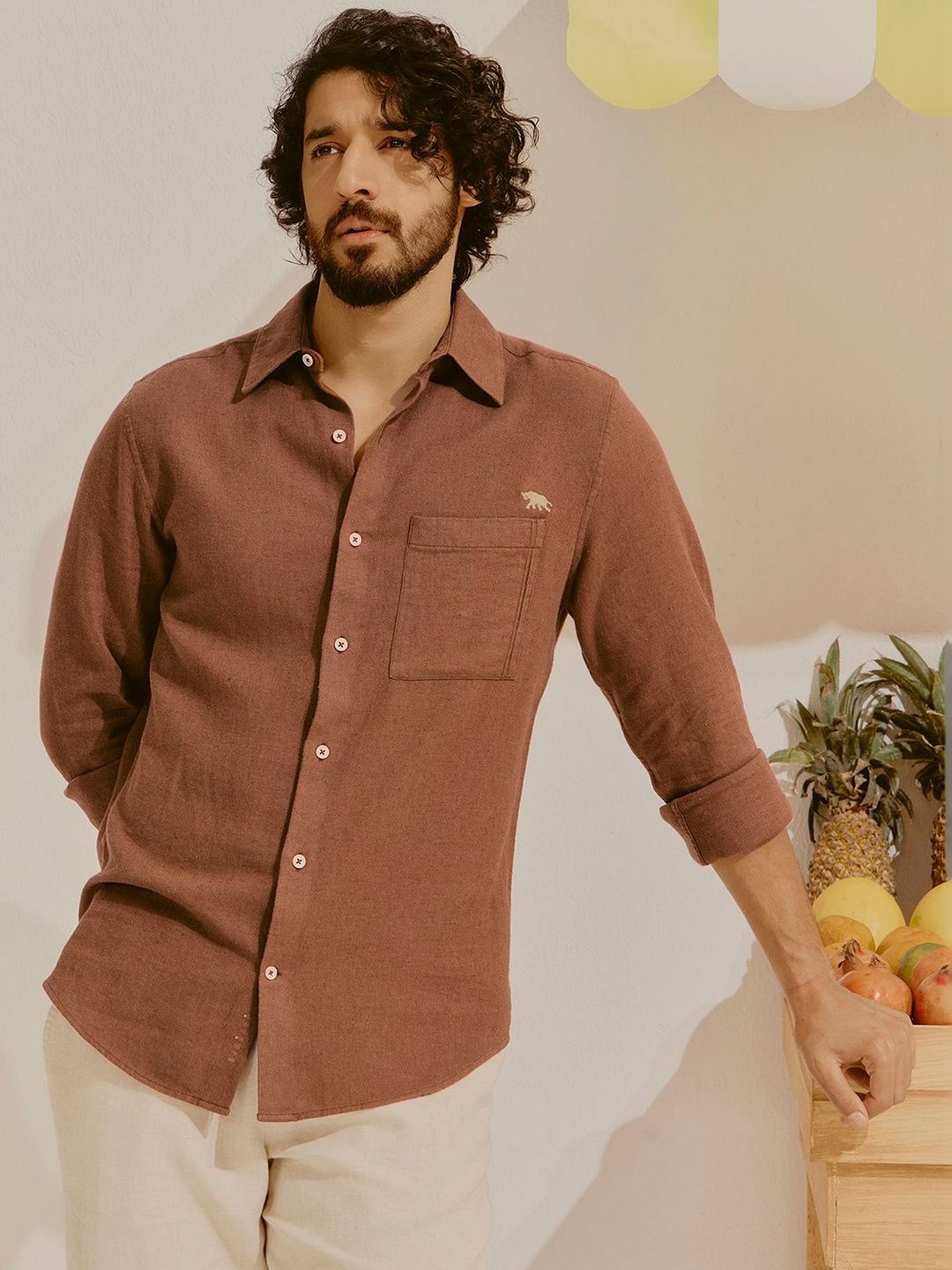 Andamen Embroidered Slim Fit Shirt-image-19
