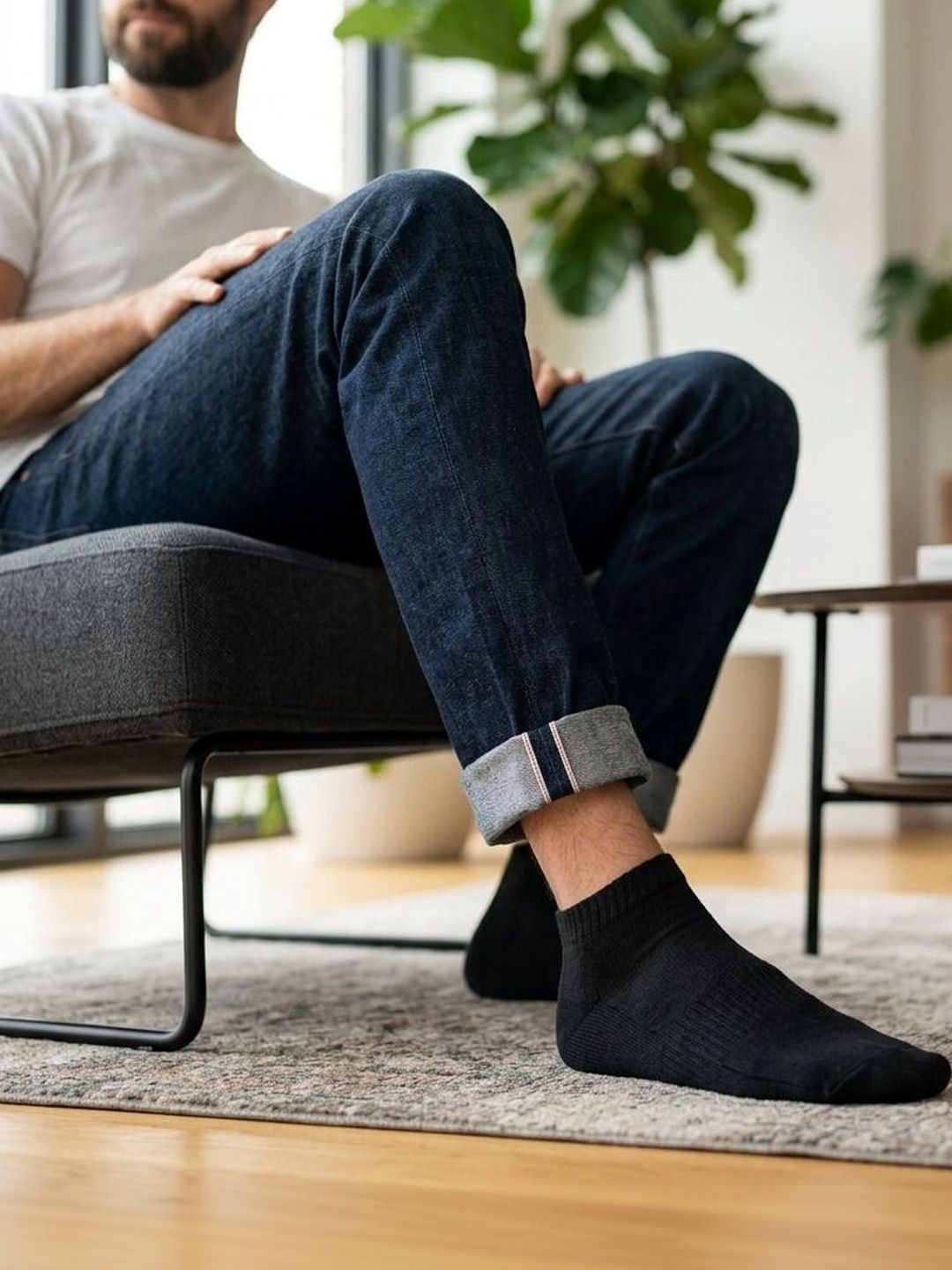 Moda Rapido Men Cotton Blend Ankle Length Socks-picture-39