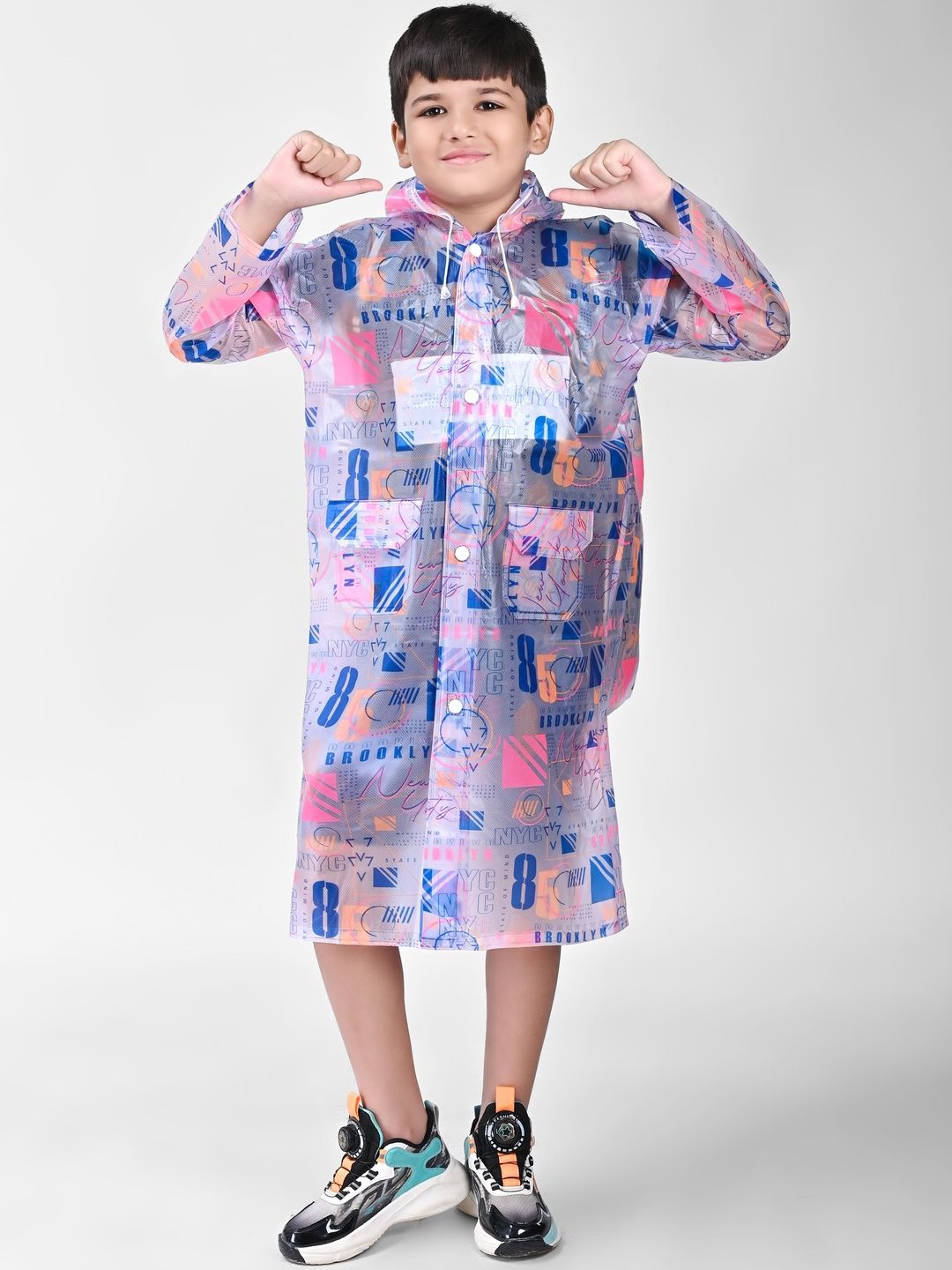 Mars Infiniti Boys Printed Water-Proof Rain Jacket-image-36
