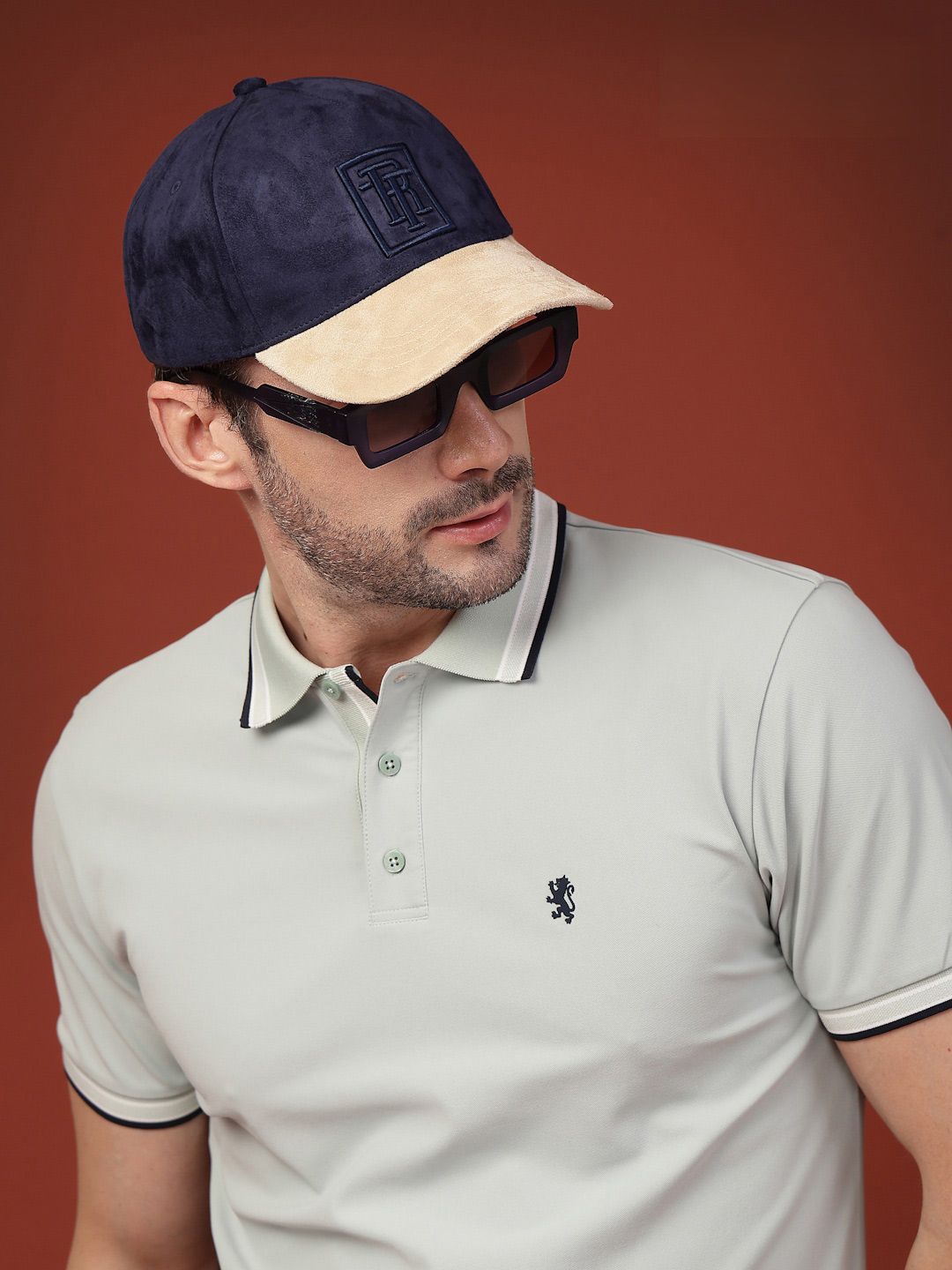 Red Tape Unisex Blue & Beige Colourblocked Wool Baseball Cap with Adjustable Strap-picture-25