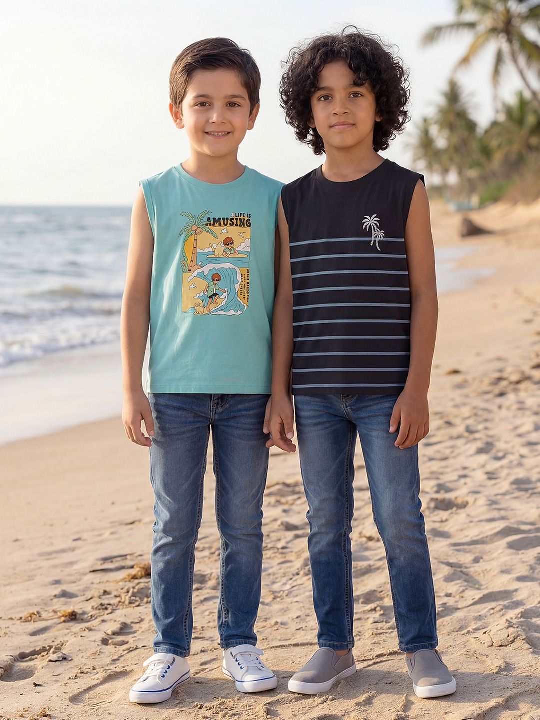HELLCAT Boys Pack of 2 Graphic Printed Regular Innerwear Vests-picture-24