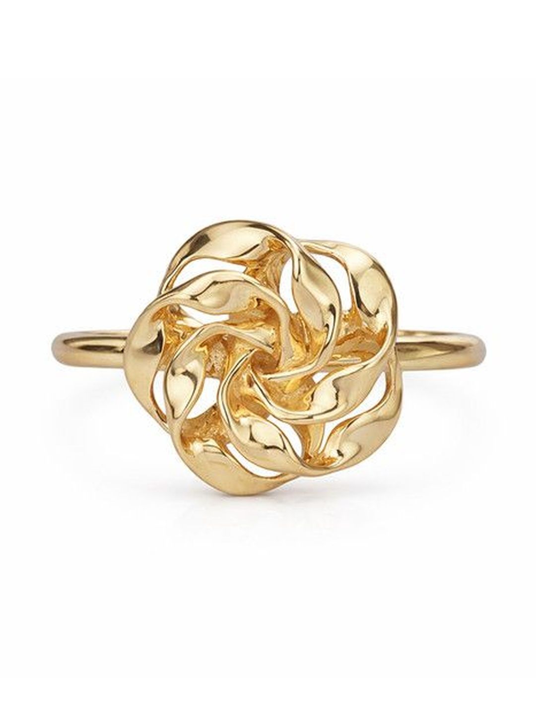 Mia by Tanishq 14 KT Gold Sculpted Bloom Ring - 2.19 g-picture-25