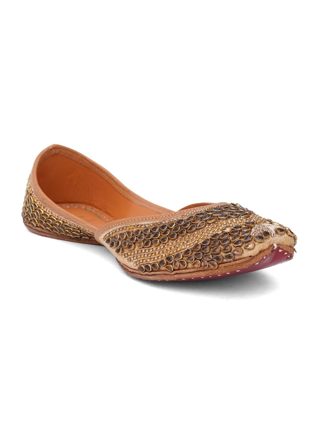 Sunehari Tandan Women Embellished Ethnic Mojaris Flats-picture-22