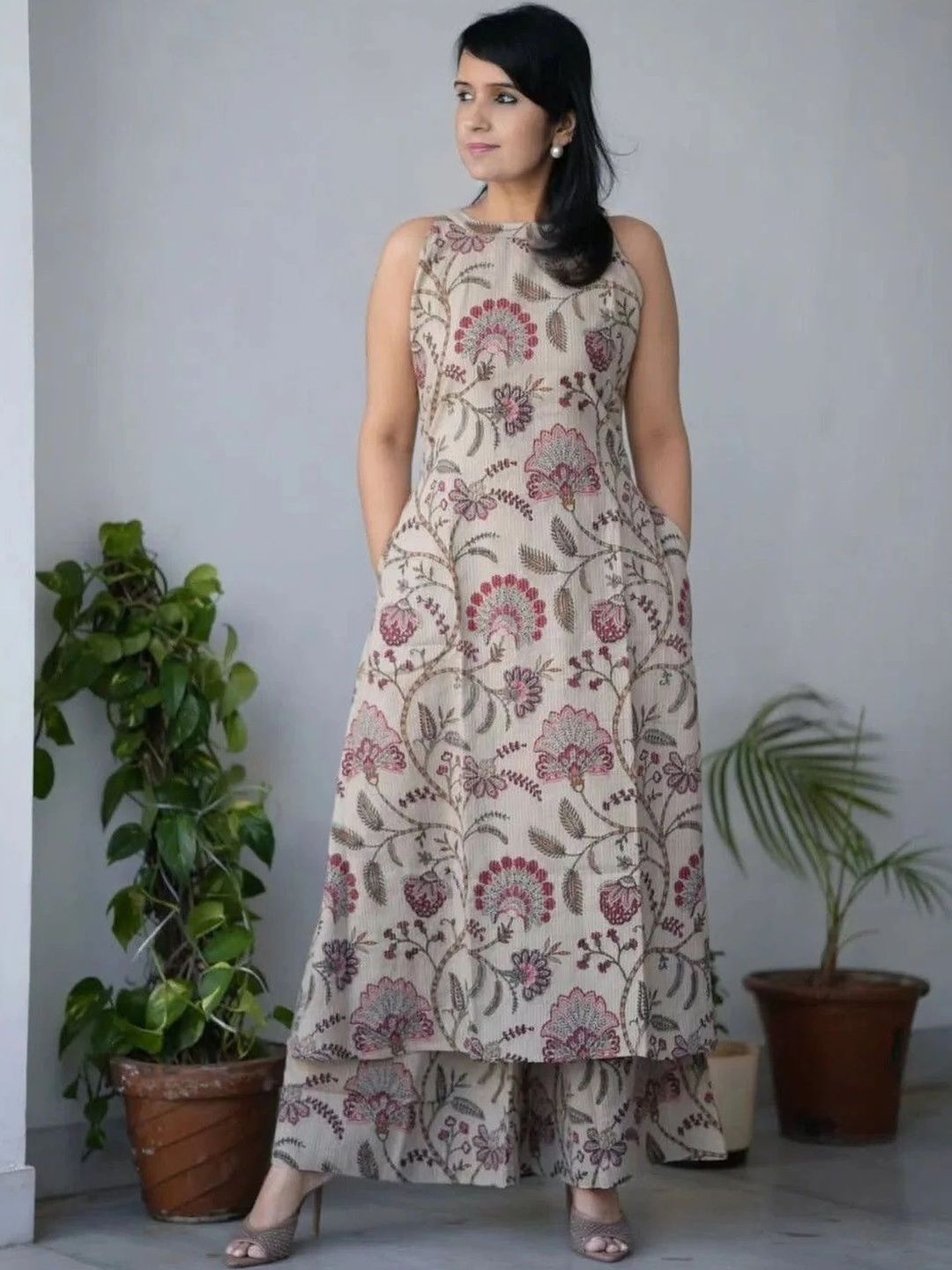 HBJ FASHION Women Floral Printed Regular Kurta with Trousers-picture-18