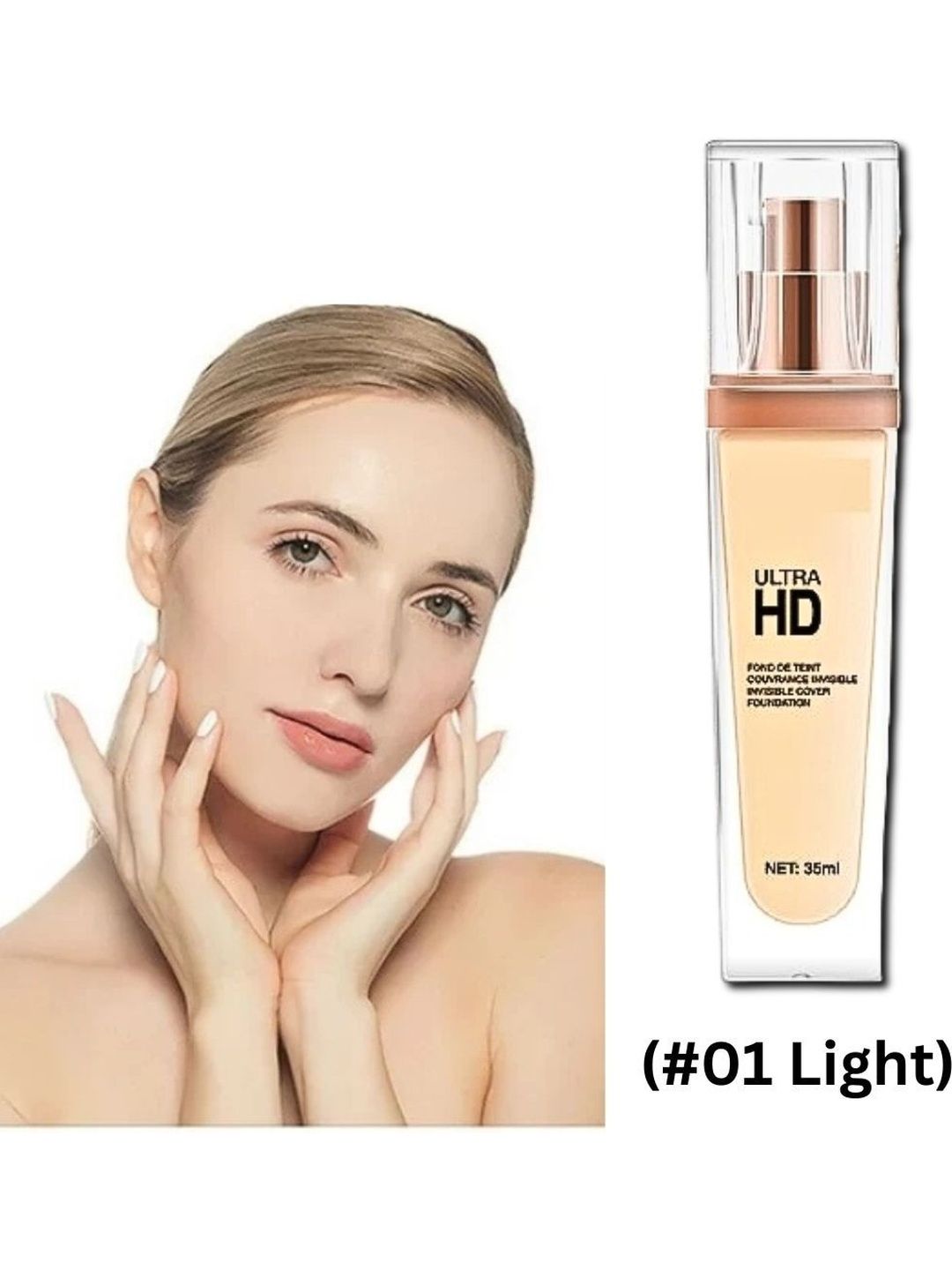 shreeexim HD Long Lasting Foundation - 35 ml -Beige-picture-13