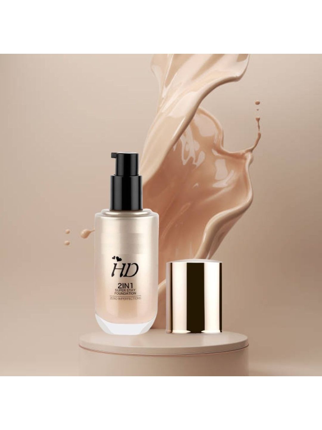 Mixonshun 2-In-1 HD Waterproof Foundation - 60 ml - Beige-picture-37