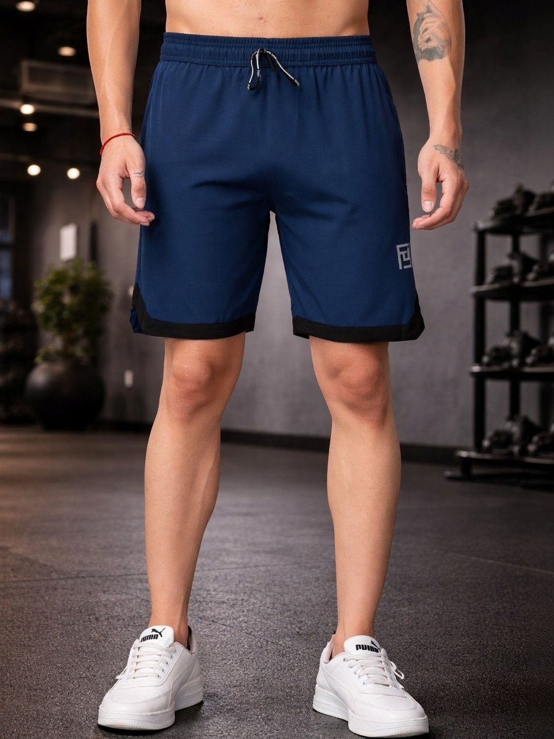 Keenuu Men Colourblocked Outdoor Sports Shorts with Technology-image-34