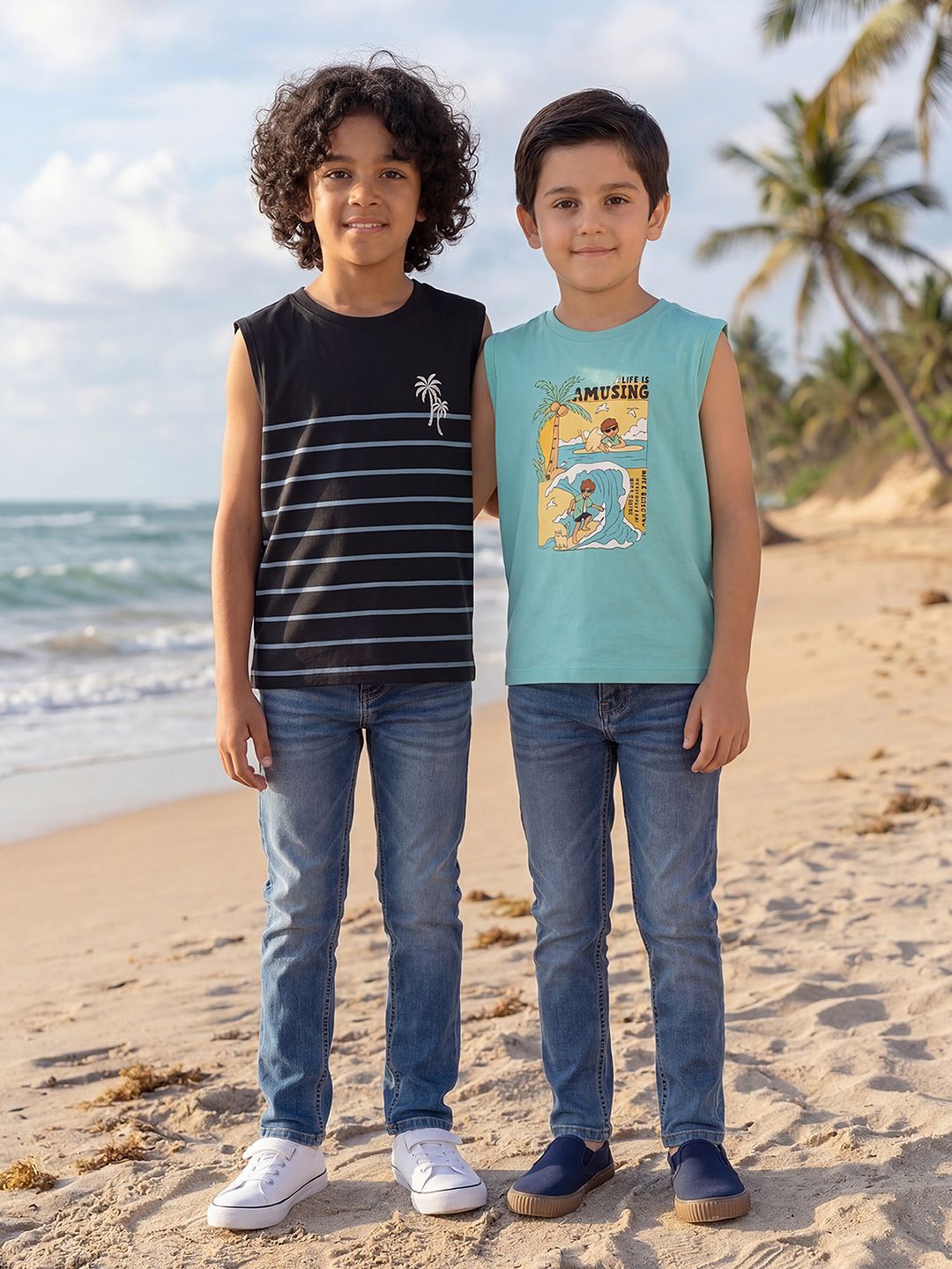 HELLCAT Boys Pack of 2 Graphic Printed Regular Innerwear Vests-picture-11