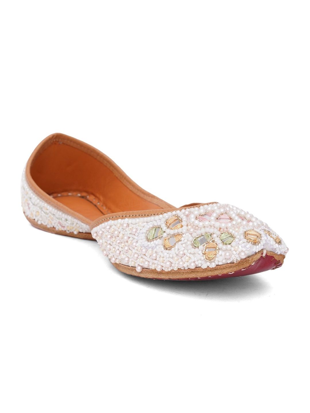 Sunehari Tandan Women Embellished Ethnic Mojaris Flats-picture-34