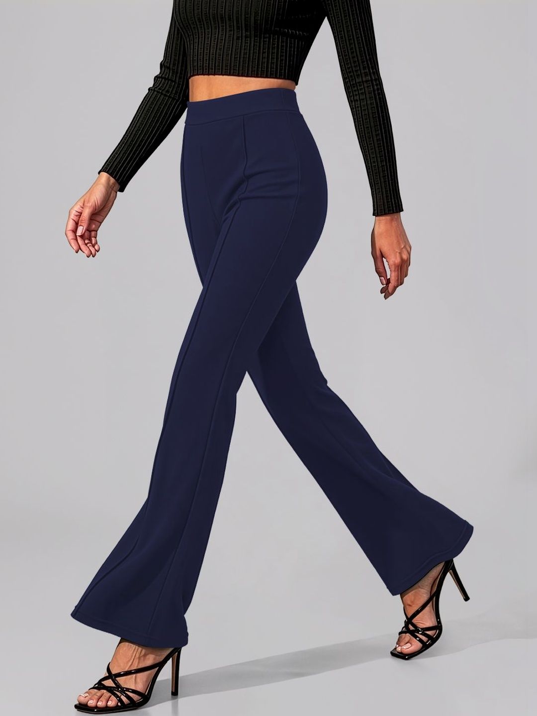 Maheshvi Women Straight Fit High-Rise Trousers-picture-17