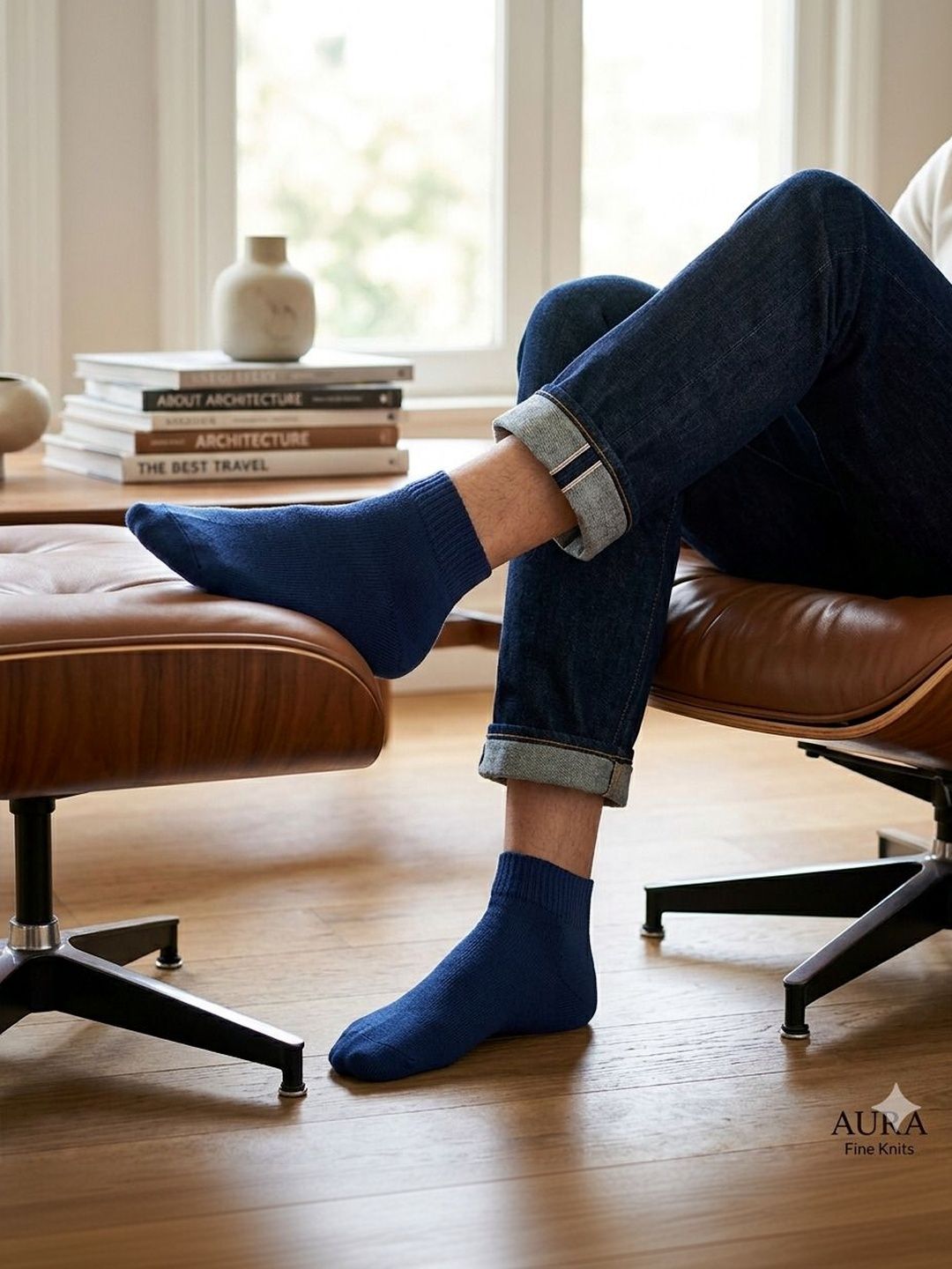Moda Rapido Men Cotton Blend Ankle Length Socks-picture-38
