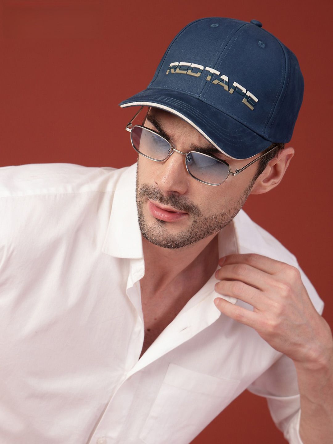 Red Tape Unisex Teal Solid Cotton Twill Baseball Cap with Adjustable Strap-image-26