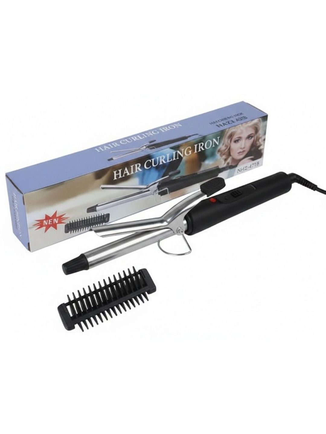 VTHIN Hair Curling Iron With Detachable Brush - 472B-picture-42