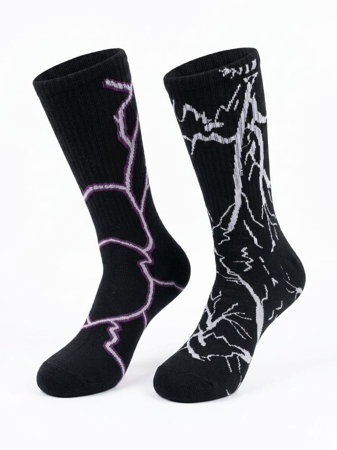 BEAR&BEYOND Men Pack of 2 Cotton Patterned Calf Length Socks-image-1