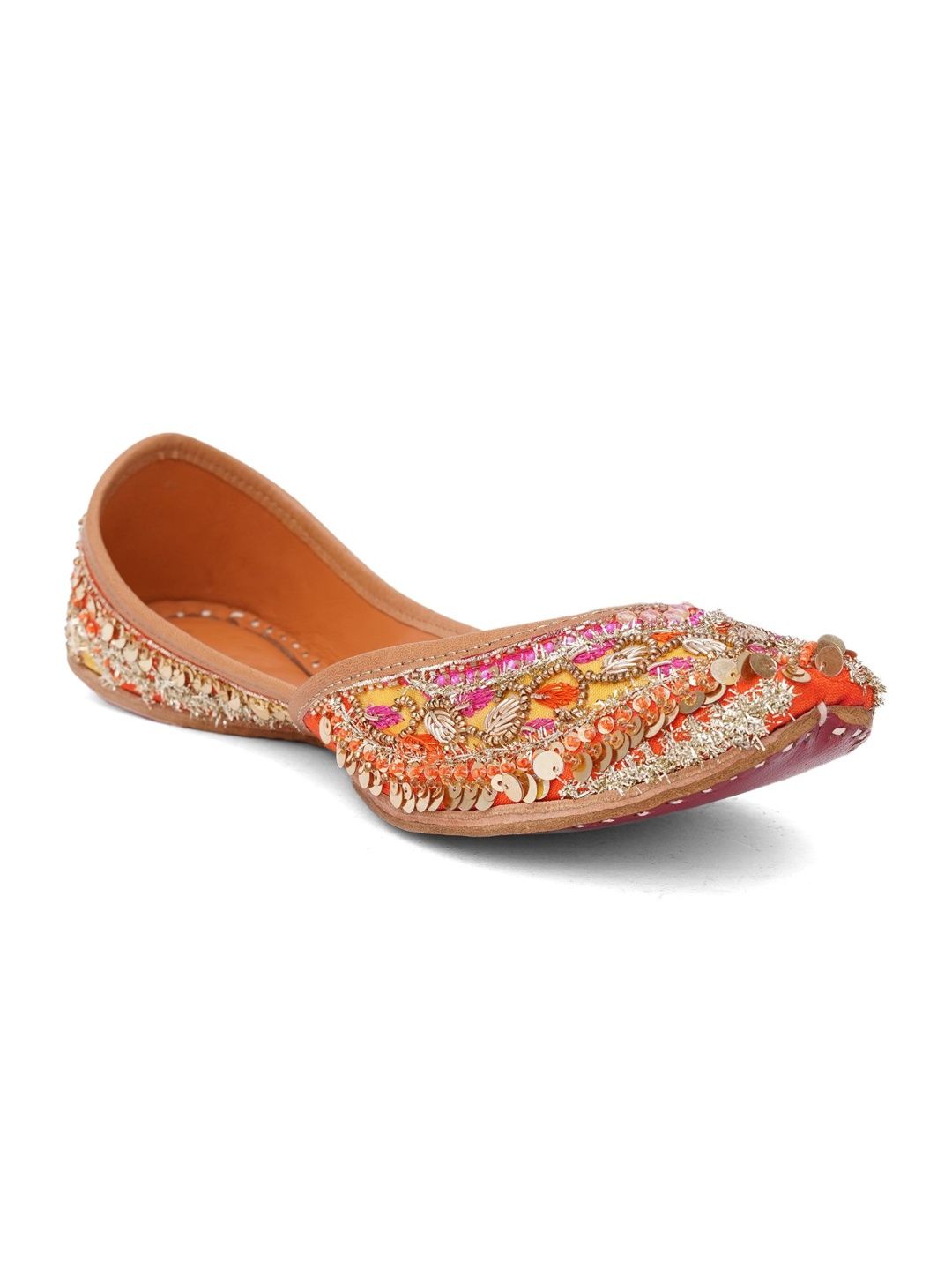 Sunehari Tandan Women Embellished Ethnic Mojaris Flats-picture-13