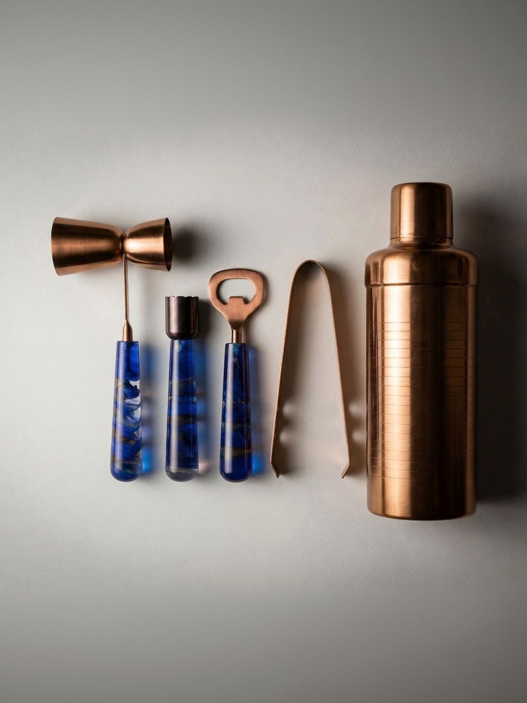 Car-O-Bar Rose Gold Set of 4 and above Stainless Steel Barware Tool Sets-image-25