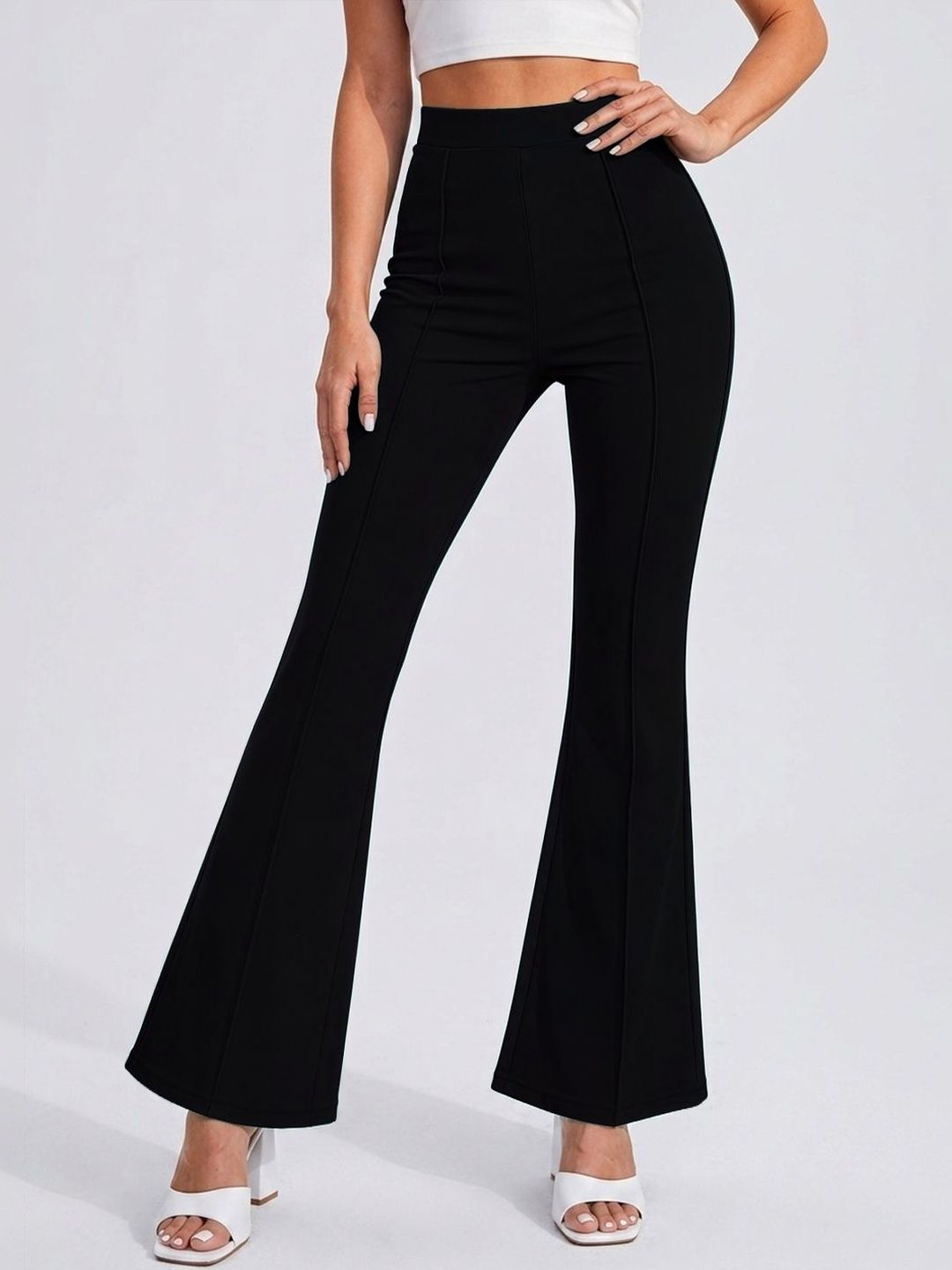 Maheshvi Women Straight Fit High-Rise Trousers-picture-51