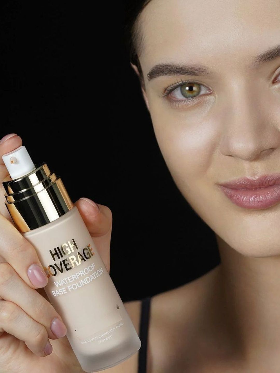shreeexim High Coverage Waterproof Foundation - 60 ml- Beige-image-25