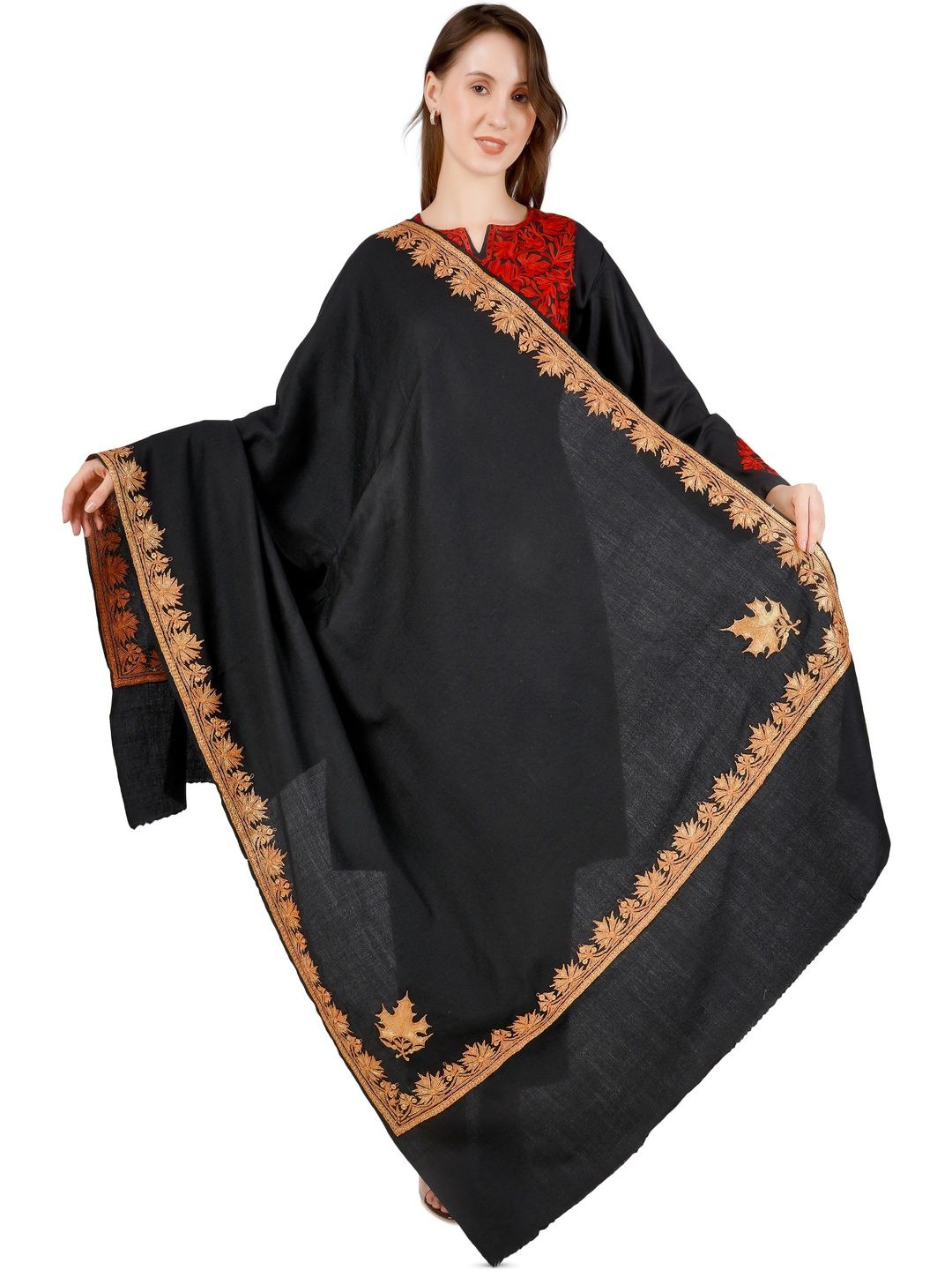 BATIN Women Floral Embroidered Shawl-picture-21
