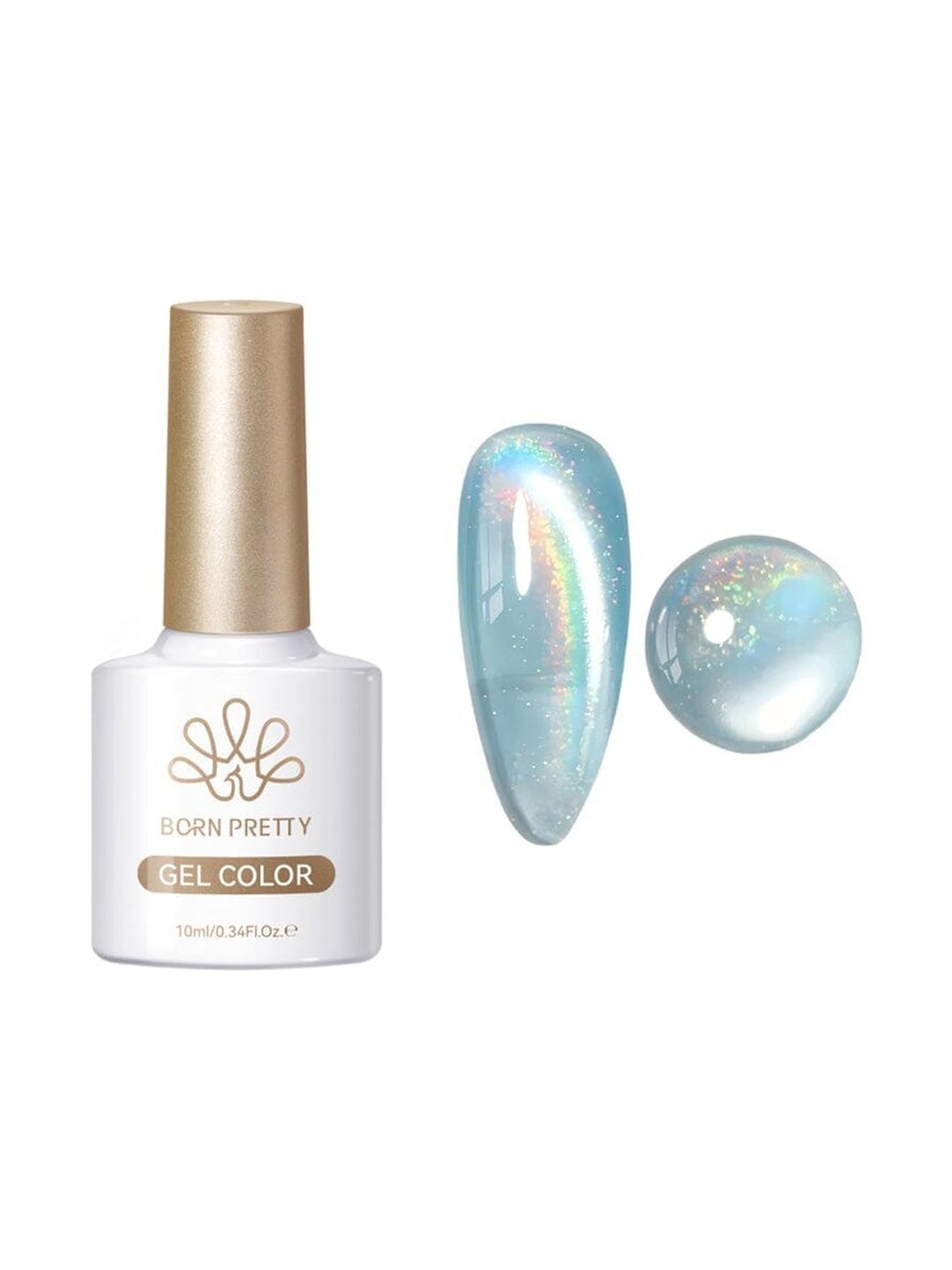 BORN PRETTY Rainbow Cat Magnetic Gel Nail Color - 10 ml - Shade MY88-image-36