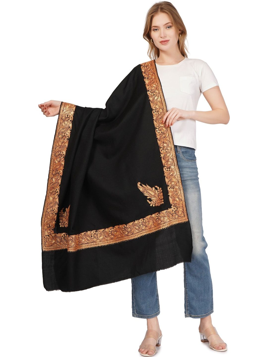 BATIN Women Floral Embroidered Shawl-picture-16