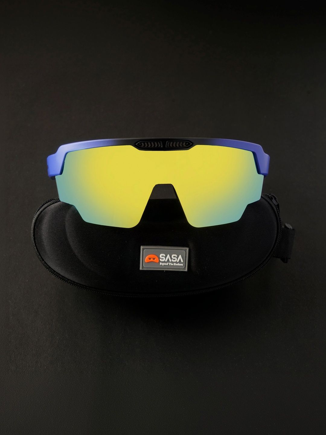 SASA Unisex Yellow Sports Sunglasses with-picture-56