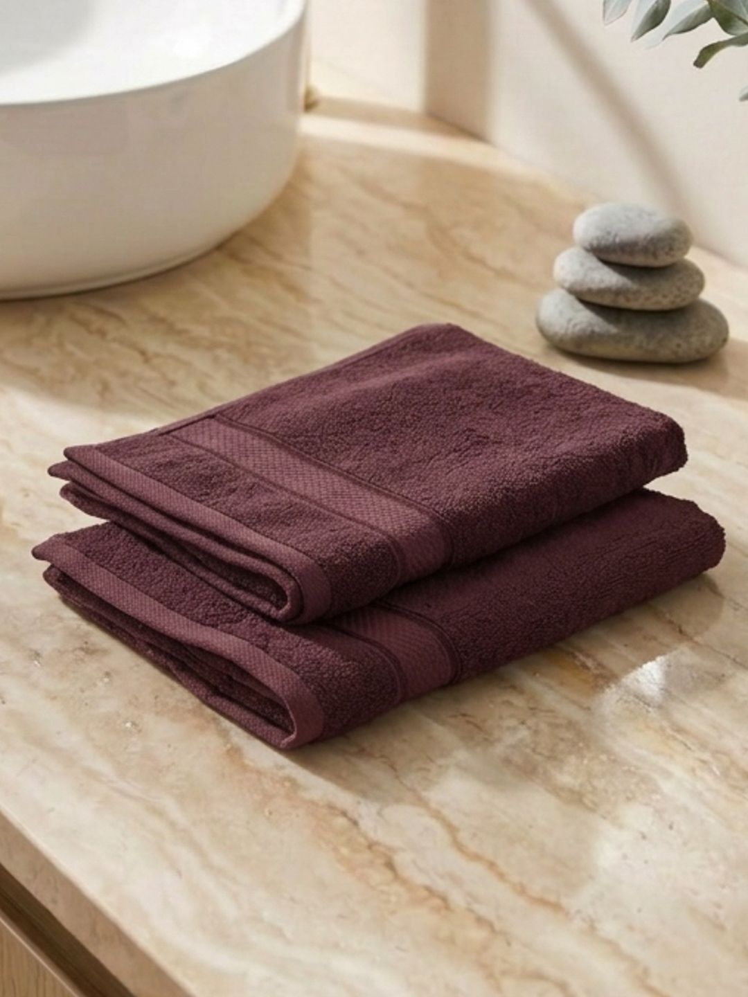 Monte Carlo Eco Bamboo Rose Brown 600 Gsm 40X60 Cm 2 Hand Towel-image-13