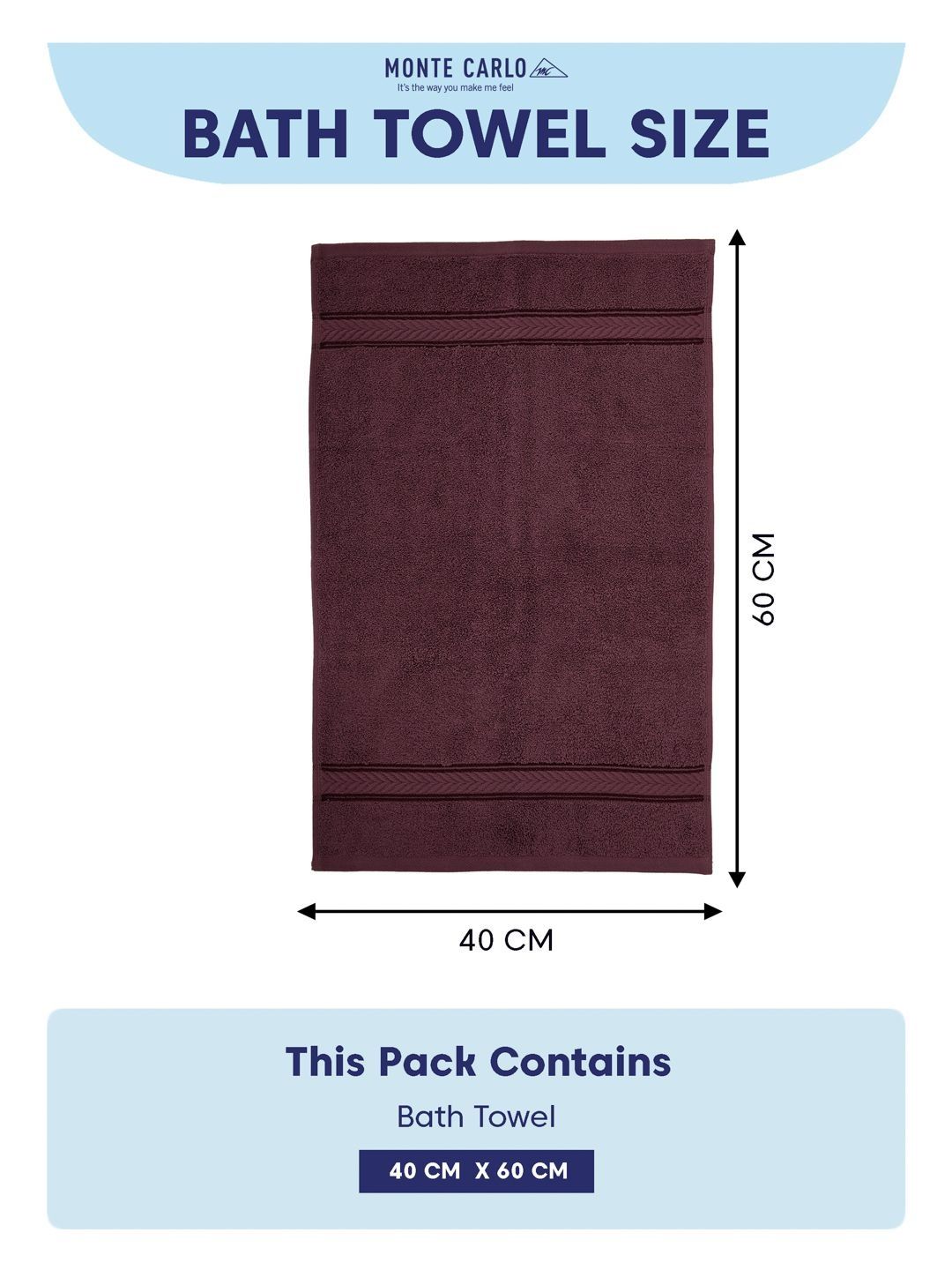 Monte Carlo Amber Windsor Wine Cotton 525 Gsm 40X60 Cm 2 Hand Towel-picture-12