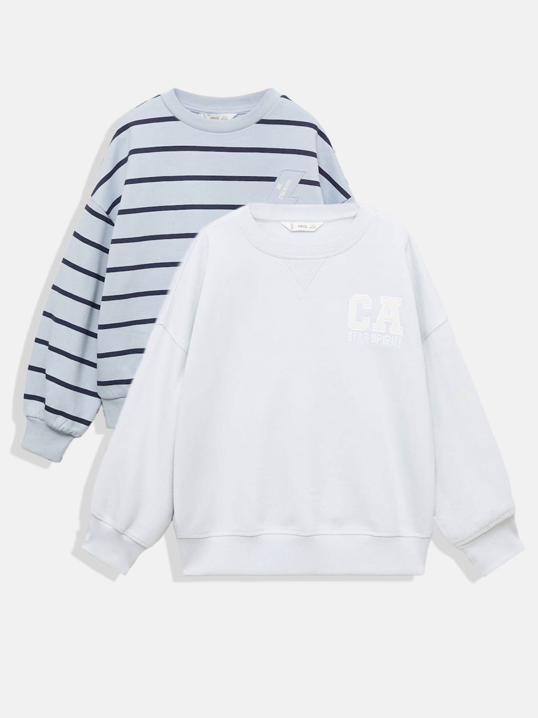 Mango Kids Girls Pack Of 2 Pure Cotton Sweatshirt-picture-28