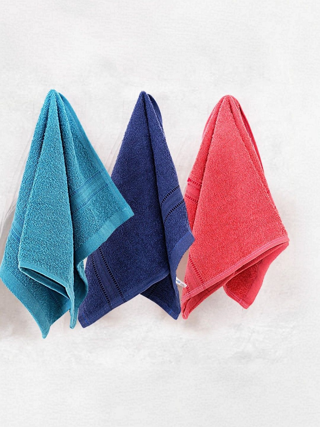 LacyLook Maroon 3 Piece Cotton 400 GSM Towel Set-image-42