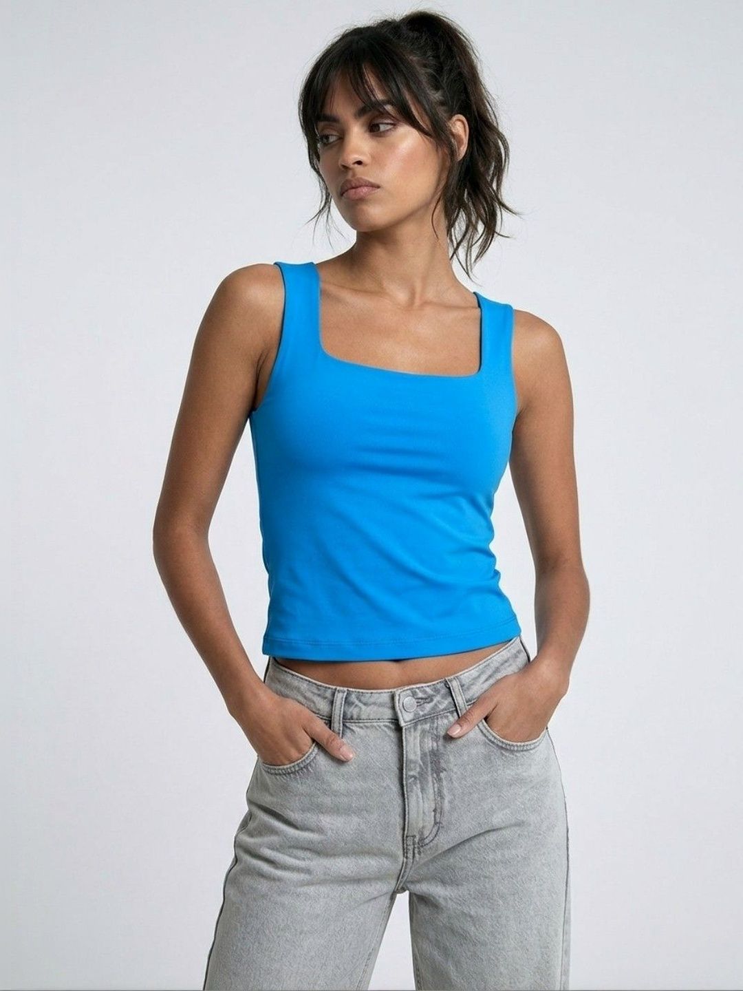 Mast & Harbour Crepe Crop Top-picture-18